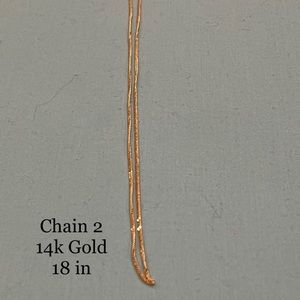 14k Yellow Gold Chain 18in